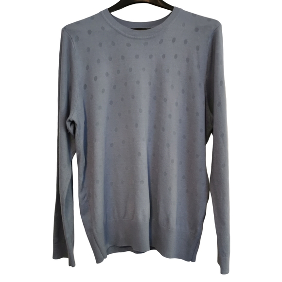 Karl Lagerfeld Sweaters - 🟡 3/$35* Karl Lagerfeld Grey/Blue Crew Neck Sweater - L/XL